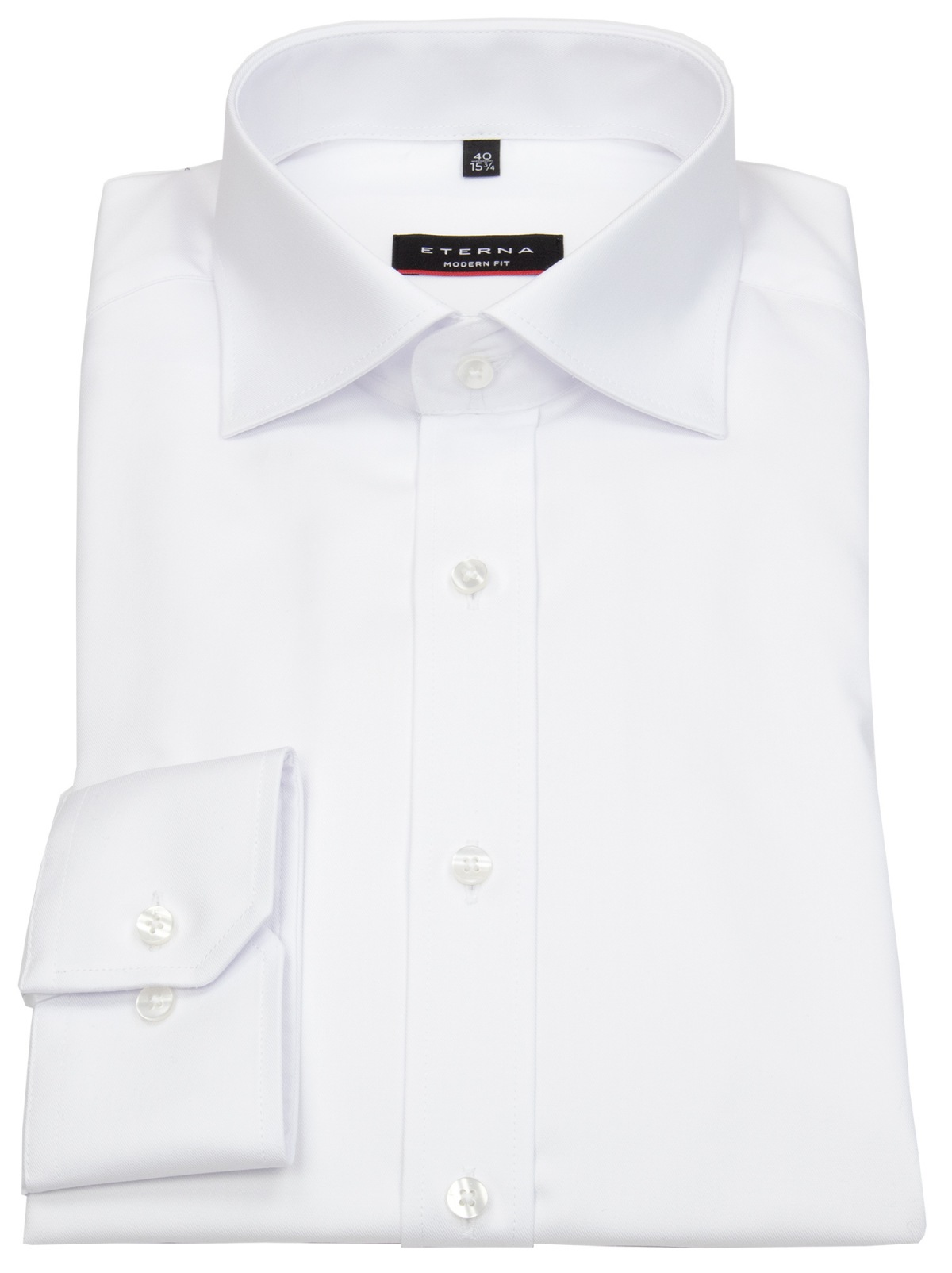 Shirt - blickdicht Fit extra Cover weiß - - Modern - Hemd Eterna