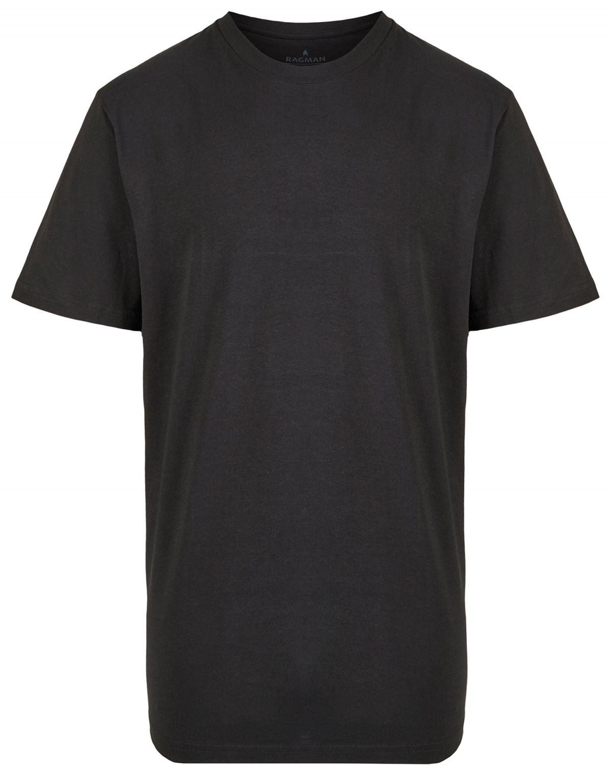 Ragman T-Shirt Doppelpack Rundhals - schwarz -