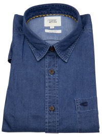 Camel Active Hemd - Regular Fit - Denim Look - blau