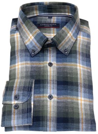 Casa Moda Shirt - Casual Fit - Button Down - Checked - Multicolored