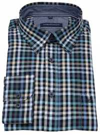 Casa Moda Hemd - Casual Fit - kariert - extra langer Arm 72cm