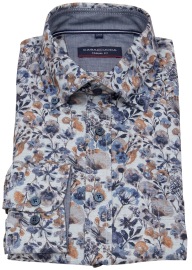 Casa Moda Shirt - Casual Fit - Kent Collar - Print - Light Grey