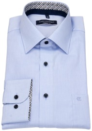 Casa Moda Shirt - Comfort Fit - Kent Collar - Contrast Buttons - Light Blue - w/o OP
