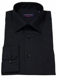 Casa Moda Shirt - Comfort Fit - Black - Extra Long Sleeve 72cm