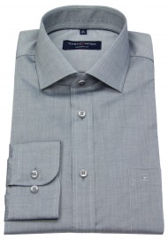 Casa Moda Shirt - Modern Fit - Kent Collar - Grey - Extra Long Sleeve 69cm