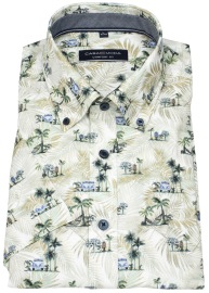 Casa Moda Kurzarmhemd - Comfort Fit - Button Down - Print - mehrfarbig