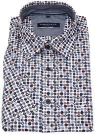 Casa Moda Short Sleeve Shirt - Comfort Fit - Contrast Buttons - Print - Multicolored