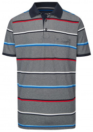 Casa Moda Poloshirt - Casual Fit - Streifen - dunkelblau - ohne OVP