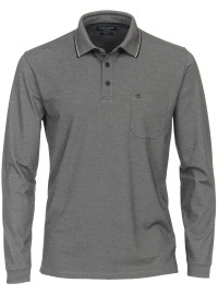 Casa Moda Poloshirt - Regular Fit - Langarm - anthrazit