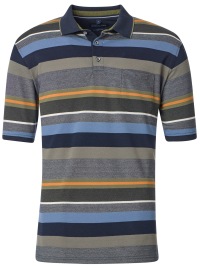 Casa Moda Poloshirt - Regular Fit - Streifen - mehrfarbig