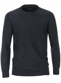 Casa Moda Pullover - Rundhals-Ausschnitt - mit Kaschmir - dunkelblau