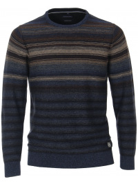 Casa Moda Pullover - Rundhals-Ausschnitt - mit Kaschmir - mehrfarbig
