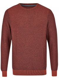 Casa Moda Pullover - Rundhals-Ausschnitt - mit Kaschmir - rotorange