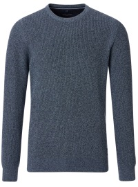 Casa Moda Pullover - Rundhals Ausschnitt - Strick - blau
