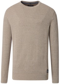 Casa Moda Pullover - Rundhals Ausschnitt - Struktur - beige