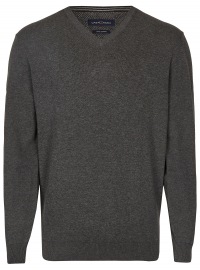 Casa Moda Pullover - V-Ausschnitt - anthrazit