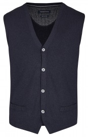 Casa Moda Strickweste - dunkelblau