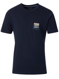 Casa Moda T-Shirt - Regular Fit - Long Beach - dunkelblau