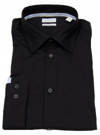 Esprit Hemd - Slim Fit - Kentkragen - schwarz