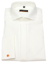 Eterna Galahemd - Slim Fit - Haikragen - Cover Shirt - Umschlagmanschette -  hellbeige | Einstecktücher