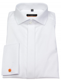 Eterna Galahemd - Slim Fit - Haikragen - Umschlagman. - weiß - 72cm Arm
