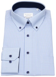 Eterna Hemd - Comfort Fit - Button Down - hellblau / weiß