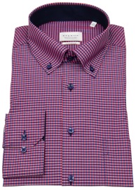 Eterna Hemd - Comfort Fit - Button Down - rot / dunkelblau