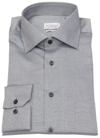 Eterna Hemd - Comfort Fit - dunkelgrau / hellgrau - extra langer 68cm Arm