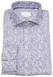 Eterna Hemd - Comfort Fit - Kentkragen - blau / beige / weiß