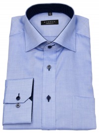 Eterna Shirt - Comfort Fit - Oxford - Contrast Buttons - Blue