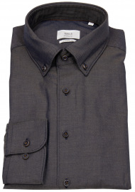Eterna Hemd - Modern Fit - Button Down - 1863 - Two Ply - anthrazit