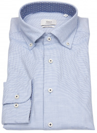 Eterna Hemd - Modern Fit - Button Down - 1863 - Two Ply - blau / weiß - ohne OVP