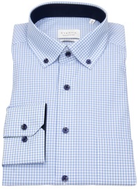 Eterna Hemd - Modern Fit - Button Down - hellblau / weiß