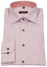 Eterna Hemd - Modern Fit - Button Down - kariert - orange / weiß
