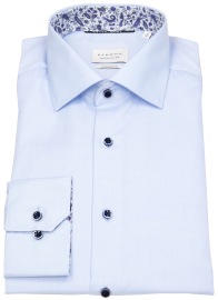 Eterna Hemd - Modern Fit - Cover Shirt - Kontrastknöpfe - hellblau