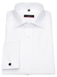 Eterna Hemd - Modern Fit - Haikragen - Cover Shirt - Umschlagmanschette - weiß