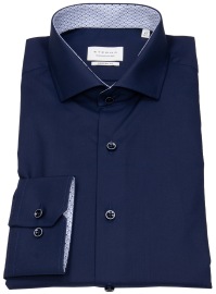 Eterna Shirt - Modern Fit - Cutaway Collar - Dark Blue