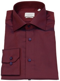 Eterna Hemd - Modern Fit - Kentkragen - Kontrastknöpfe - Muster - rot