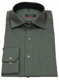 Eterna Hemd - Modern Fit - Kentkragen - Patch - grün