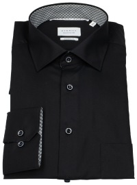 Eterna Hemd - Modern Fit - Kentkragen - schwarz - extra langer 68cm Arm
