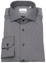 Eterna Hemd - Modern Fit - Kentkragen - Struktur - grau