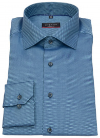 Eterna Hemd - Modern Fit - Kentkragen - Struktur - türkis