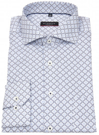 Eterna Hemd - Modern Fit - Print - dunkelblau / hellblau / weiß