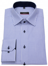 Eterna Hemd - Modern Fit - Streifen - blau / weiß - ohne OVP