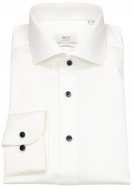 Eterna Hemd - Slim Fit - 1863 - Two Ply - Kontrastknöpfe - helles beige