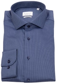 Eterna Hemd - Slim Fit - dunkelblau / blau - extra langer 70cm Arm