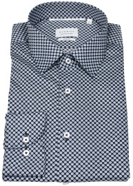 Eterna Shirt - Slim Fit - Kent Collar - Dynamic Cotton - Dark Blue / Light Blue