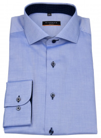 Eterna Hemd - Slim Fit - Oxford - Kontrastnähte - blau