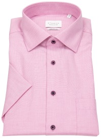 Eterna Kurzarmhemd - Comfort Fit - Kentkragen - Struktur - rosé - ohne OVP