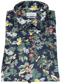 Eterna Kurzarmhemd - Modern Fit - florales Muster - mehrfarbig